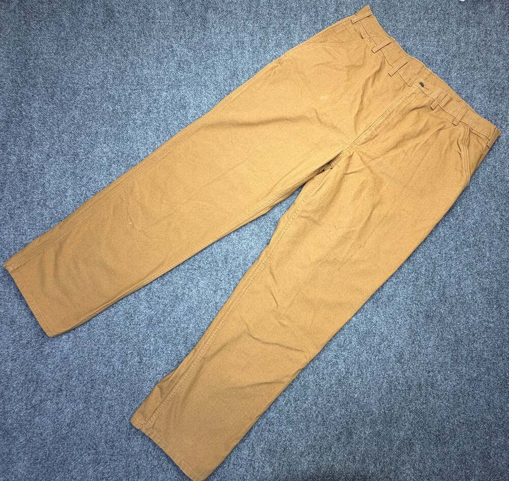 Carhartt B11 Mens 44x36 Brown Loose Fit Washed Duck Utility Work Pants NWT
